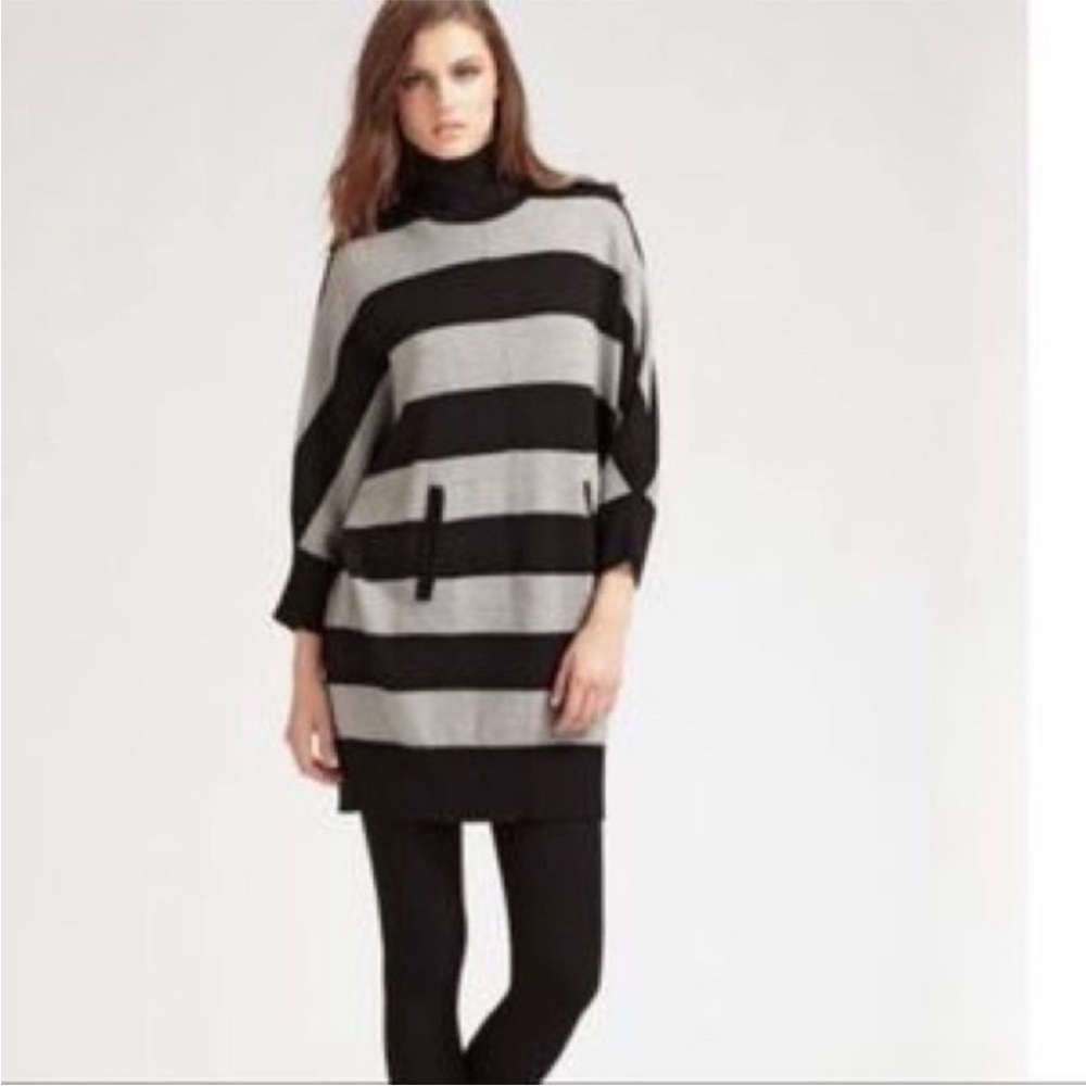 Tory Burch Merino Wool Batwing Sweater Tunic XS
